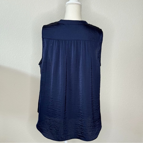Vince Camuto Blue Sleeveless Blouse - Picture 4 of 8